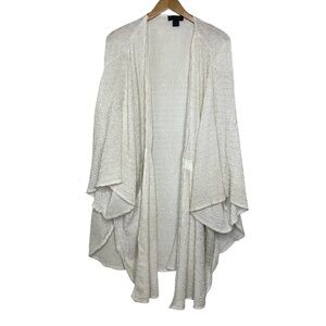 Steve Madden White Long Textured Cardigan Size 0SFM